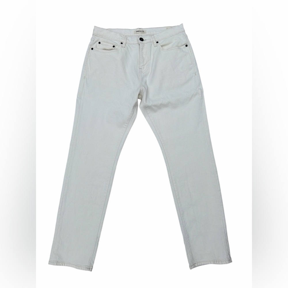 Goodthreads Men's Athletic Fit Comfort Stretch Ivory Jeans Size 31W X 29L NWOT